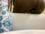 First dildo and butt plug in ass masturbation vid