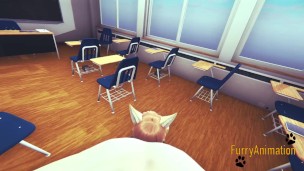 Furry Yaoi 3D - 2 Fox at School Yiff 1/2