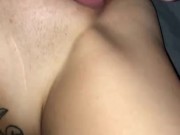 Cheating wife cums from just the tip 5/16