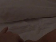 Teen fucks herself, panty stuffing & squirts as she listens to parents fucking hard next door 2/16