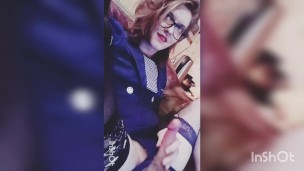 Auto xixi e ejaculação creampie