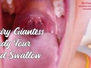 Hairy Ebony Giantess Body Tour and Swallow 16/16