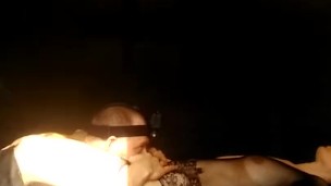 tied up his girlfriend and made her cum from cunnilingus