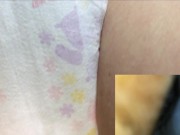 014 おむつにおもらし！！おむつがもこもこですごく気持ちいいです…！part.2