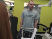 HUNT4K. Magnificent chick gives trimmed vagina for cash in the gym 10/16