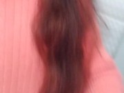 PinkMoonLust Peed Her Pants! She Pisses Her Pants AGAIN! Sits in Piss & Dirty Talks Nasty Shows Tits 1/16