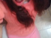 PinkMoonLust Peed Her Pants! She Pisses Her Pants AGAIN! Sits in Piss & Dirty Talks Nasty Shows Tits 6/16