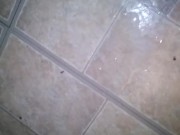 PinkMoonLust Pees like a Boy! Dirty Messy Standing Pee Dirty Bathroom Piss Puddles on Floor Eww!