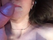 Фонтан спермы на лице сводной сестры - Screenshot 13 of 16 - Sperm