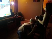 Gamer chick enjoying sex games while playing Fortnite! 3/16
