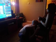 Gamer chick enjoying sex games while playing Fortnite! 4/16