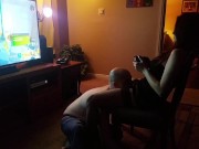 Gamer chick enjoying sex games while playing Fortnite! 6/16