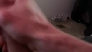 I jerk my big cock 