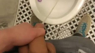 Guy with soft dick having a piss in jerky mate toilet! Part 2 HD 2020