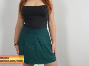 Short skirt try on haul video with a lot of upskirt 8/16