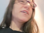 Tease from a cute nerdy girl with small tits and slutty eyes 16/16