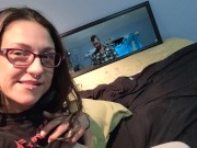 Tease from a cute nerdy girl with small tits and slutty eyes 7/16