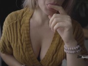 Intimate sex with a beautiful girl in a cowgirl position 1/16