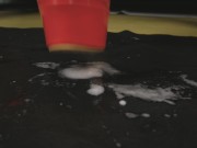 Girls humiliate a slave, he licks his hands Soak up my drool lick my gloves slave, Spitting Fetieh 16/16