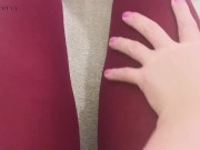 Ass, legs, and feet play in red tights!  6/16