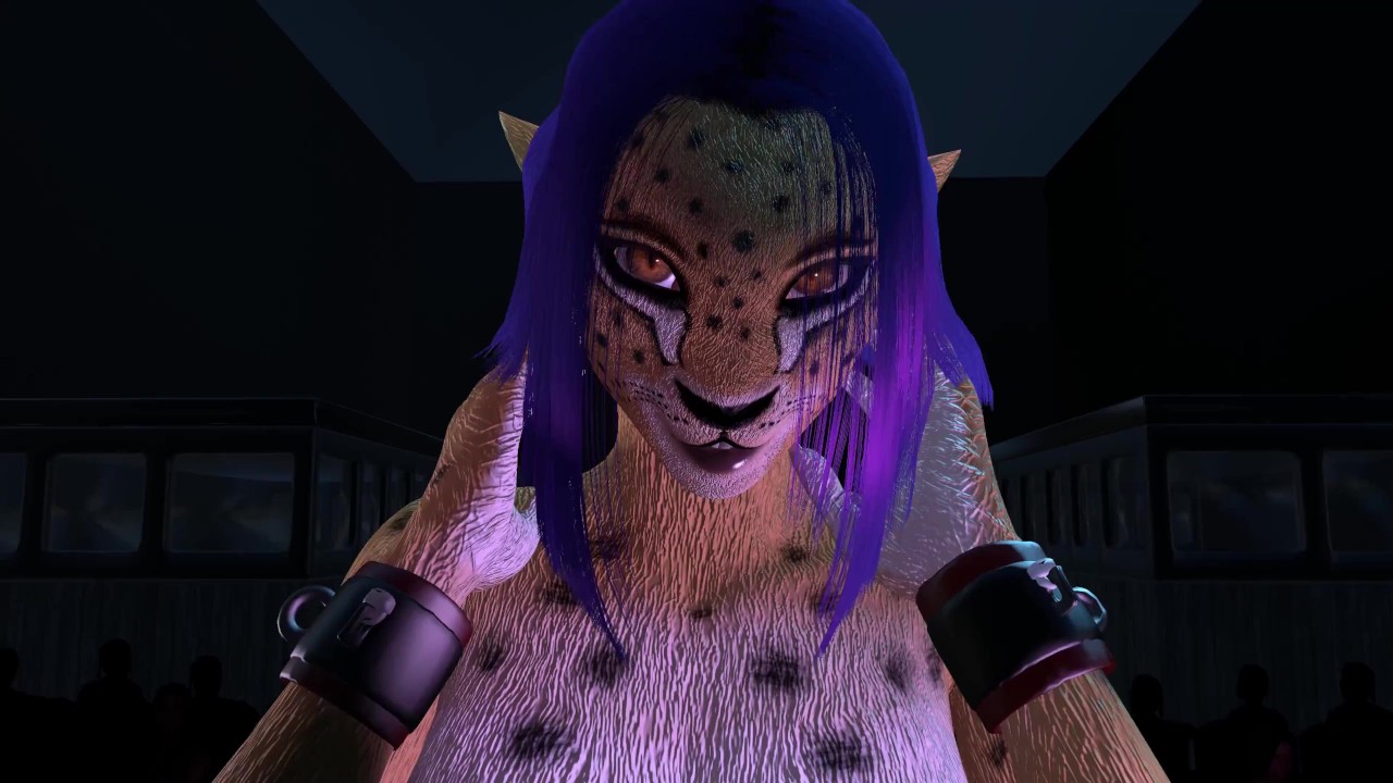 Cheetah Girl lap dance furry fuck cosplay video game 3d