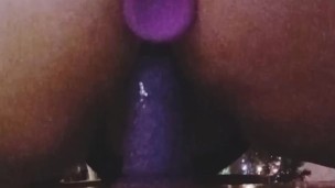 Big booty teen riding dildo til she cums!