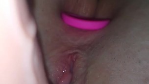 Blondiebangs wet pussy gets teased and toyed