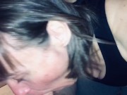 My mature cougar wife 48 sucking our younger friends cock 28 till he explodes in her mouth. 5/16