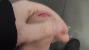 Public restroom jerking