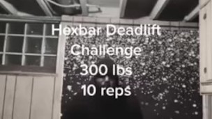 300 lb Deadlift Challenge 10 reps 