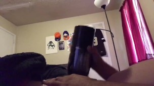 Fun with my stroker plus big cumshot 