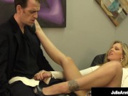 Lay Your Head Against My Big Tits! Julia Ann Milks Your Cock & You Love it! 9/16