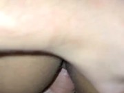 Black Girl Rides White Boy Reverse Cowgirl  2/16