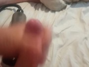 Pumping cock hard before cumming big load
