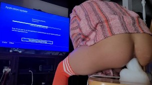 Ash Steele riding a huge dildo before Apex updates