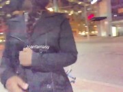 Risky walk downtown while showing off my outfit  10/16