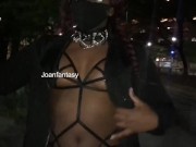 Risky walk downtown while showing off my outfit  14/16