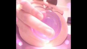 BIG BOOTY SISSY SLUT HANDSFREE CUMMING FROM ANAL DILDO WHILE WATCHING SISSY [BONUS SISSYGASM]
