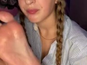 Self feet worship. All toes deep in my mouth. Gagging 11/16