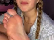 Self feet worship. All toes deep in my mouth. Gagging 9/16