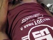 Stroking my big fat cock next to my step daughter  10/16