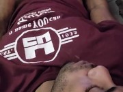 Stroking my big fat cock next to my step daughter  2/16