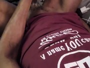 Stroking my big fat cock next to my step daughter  6/16