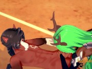 Furry Hentai 3D - Deer and Horse Hard Sex 1/2 12/16