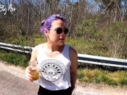 Drinking Pee in Public, Risky through the Streets of the City, final session part 3 -short version-
