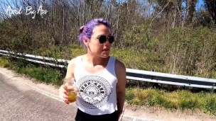 Drinking Pee in Public, Risky through the Streets of the City, final session part 3 -short version-