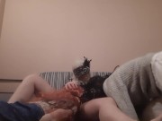 Госпожа мастурбирует на фут фетиш рабынь. Кончает от мастурбации и кунилингуса - IkaSmokS 12/16