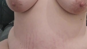 Titdrop and Masturbating big natural Boobs& pussy