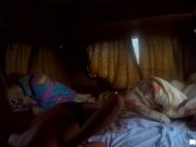 Polish Amateur Couple Spend Caravan Camping Trip on Hot Doggystyle Sex in White Trainers 16/16