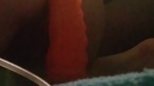 Bad Dragon Clayton Stuffs Enby Pussy